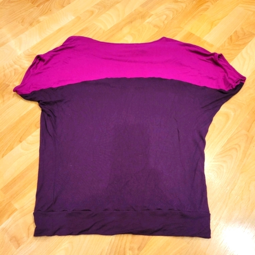 Express Color Block Short Sleeve Top Size Small - Picture 6 of 6